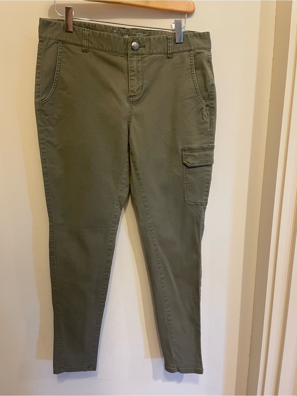 Mountain Hardwear Olive Green Skinny Cargo Pants